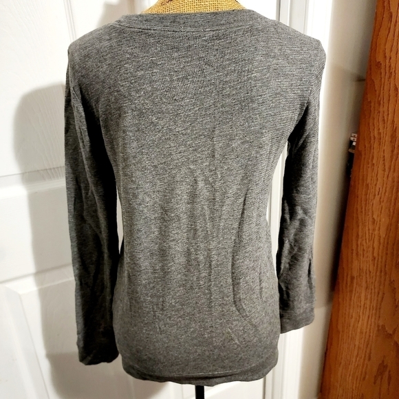 J. Crew Sequin Sweatshirt Sweater Top Grey Women's XXS 100% Cotton Sparkle New - Picture 6 of 13